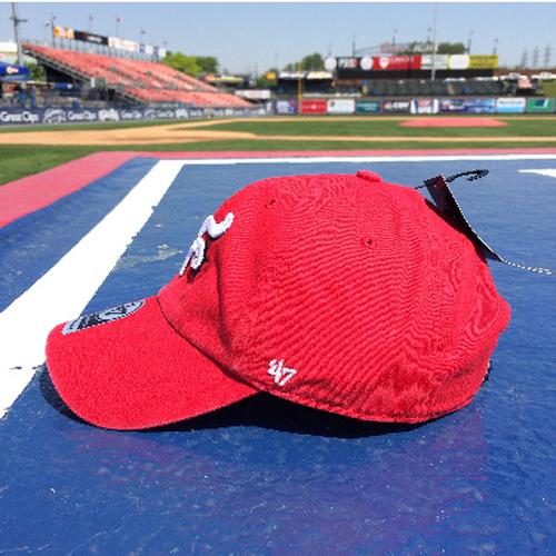 '47 Clean Up Reading Fightin Phils Red Alt. 1 Home Hat - Image 3