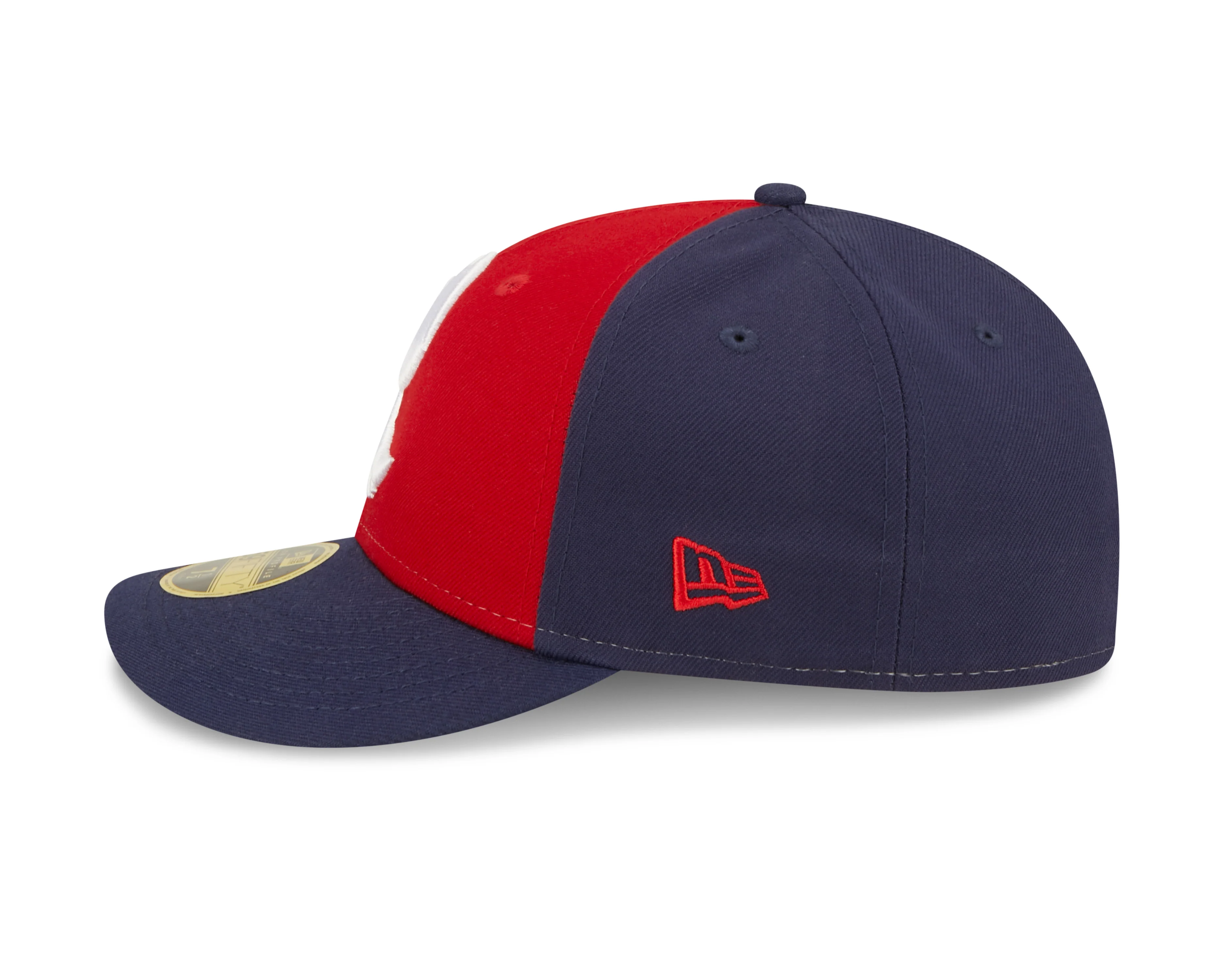 New Era 59Fifty Low Profile Reading Fightin Phils Retro Feathered 'R' Navy & Red Road - Image 5