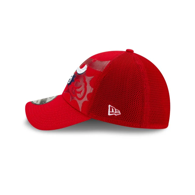 New Era 39Thirty Red Tonal Neo Stretch Fit F-Fist Hat - Image 3