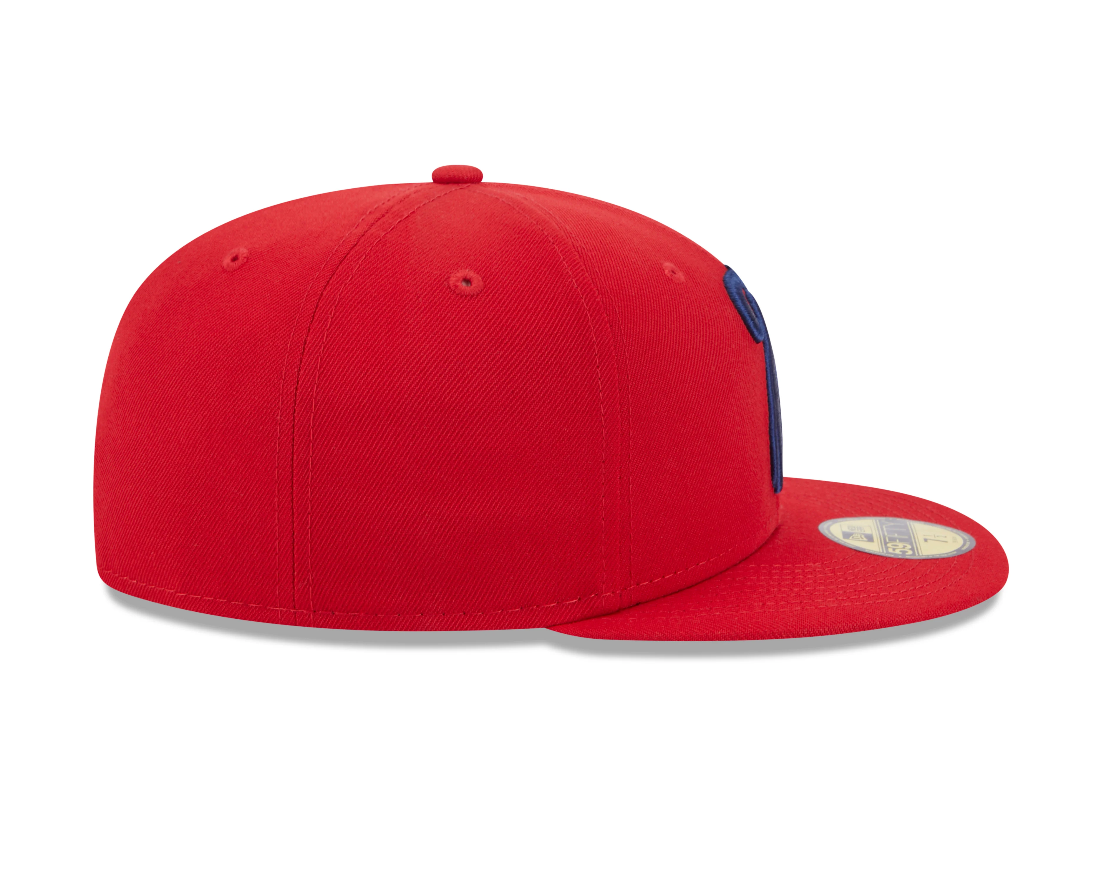New Era 59Fifty Red Feathered 'R' Road On-Field Fitted Hat - Image 4