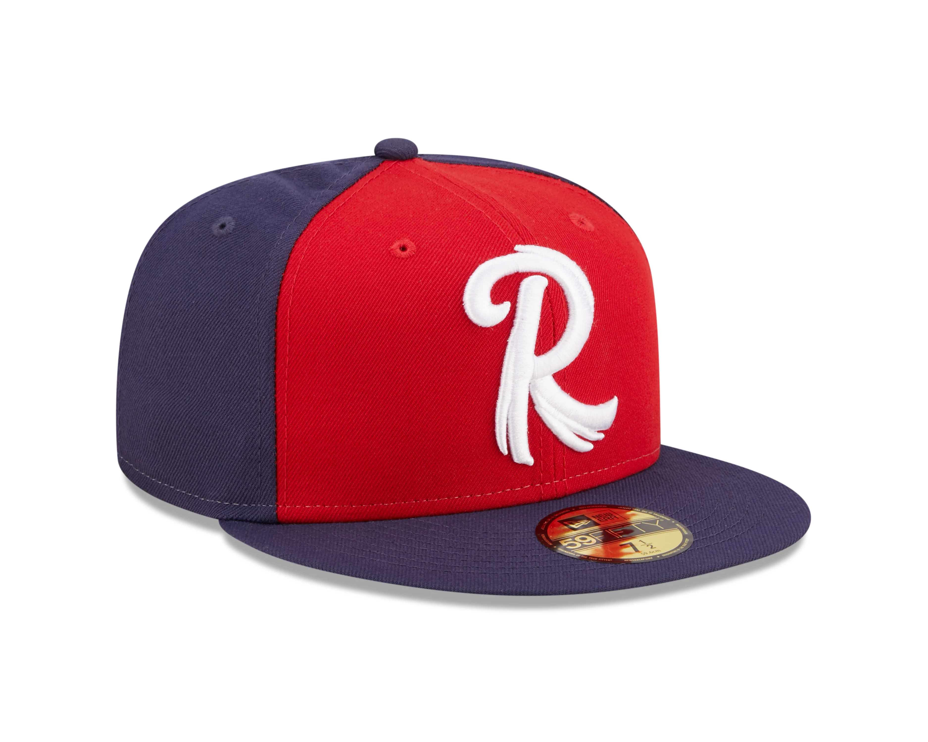 New Era 59Fifty Retro Feathered 'R' Navy & Red Road On-Field Hat - Image 3