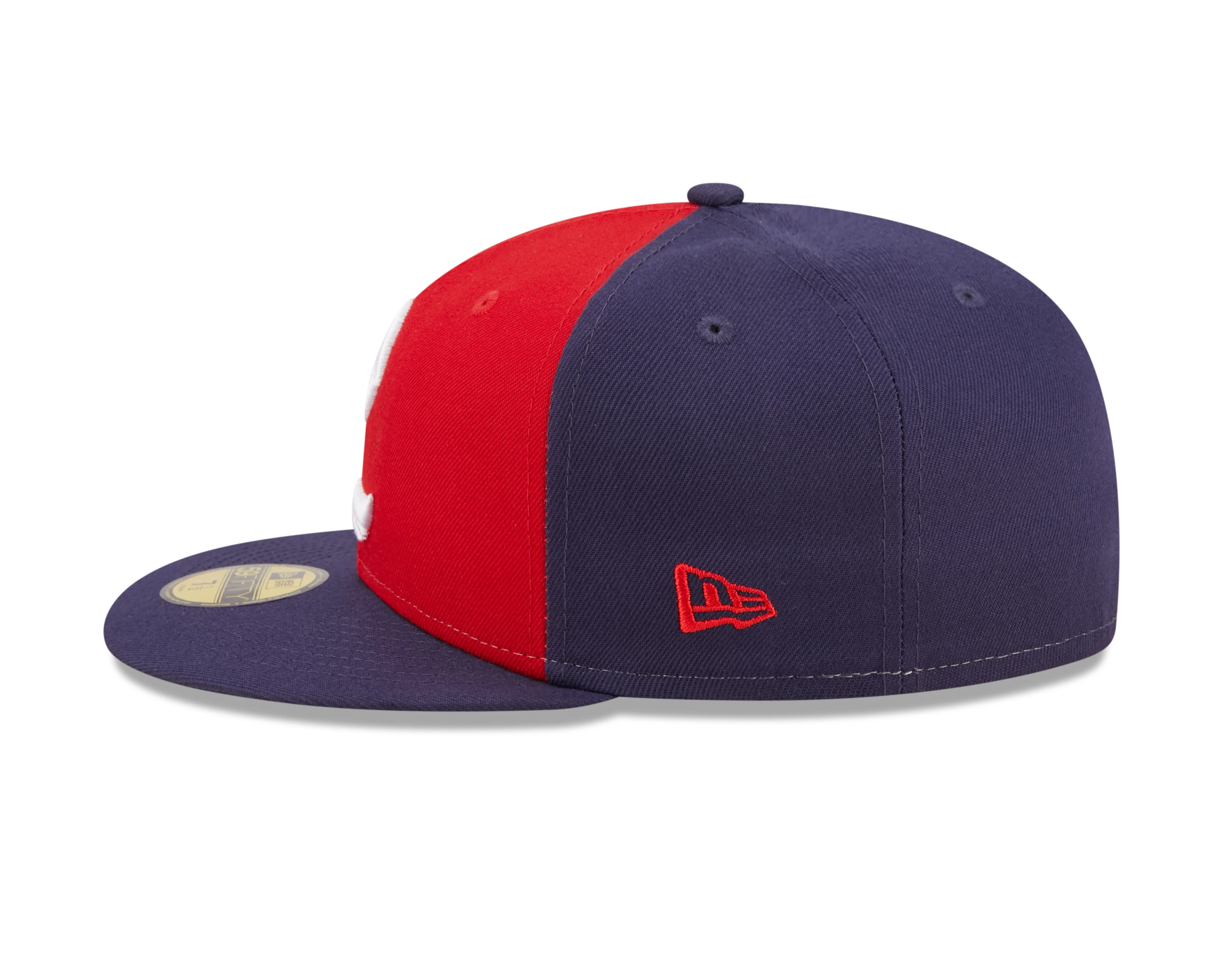 New Era 59Fifty Retro Feathered 'R' Navy & Red Road On-Field Hat - Image 4